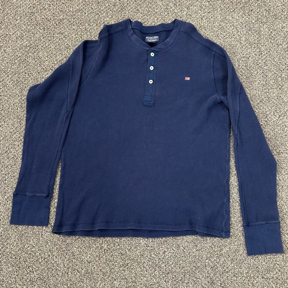 Vintage Polo Ralph Lauren Long Sleeve Henley Shirt